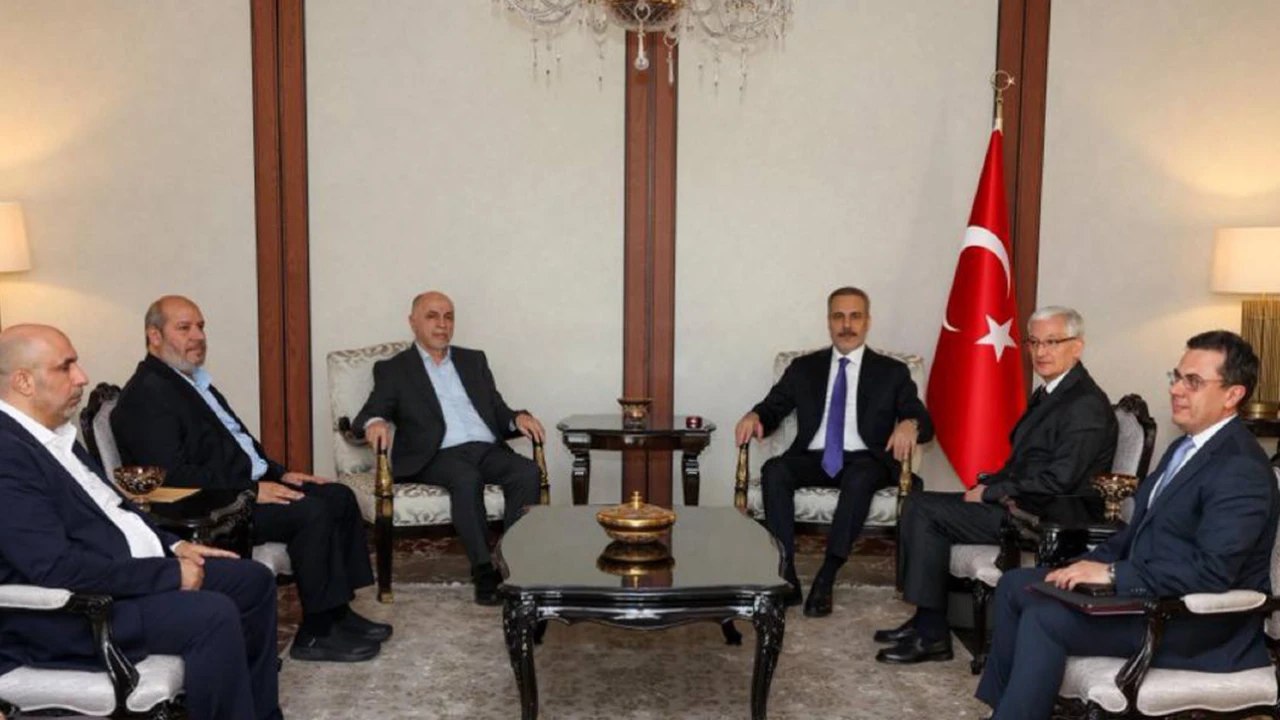 Dışişleri Bakanı Hakan Fidan HAMAS heyeti ile görüştü