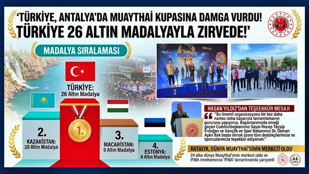 Türkiye, Antalya’da muaythai şampiyonu oldu