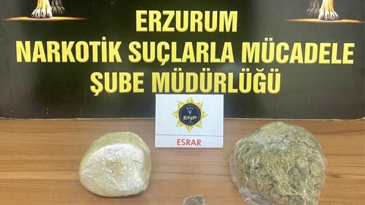 Erzurum’da uyuşturucu operasyonu: 3 şüpheli yakalandı
