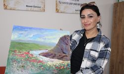 Azerbaycanlı ressamlar Iğdır'ın tarihi ve doğa güzelliklerini tuvale yansıttı