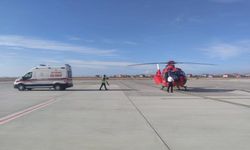 Van'da rahatsızlanan 52 yaşındaki hasta, ambulans helikopterle hastaneye ulaştırıldı