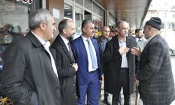 AK Parti Çukurca Belediye Başkan adayı Demir'den esnaf ziyareti