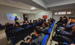 Muş'ta jandarma ekiplerinden VEDAŞ çalışanlarına trafik eğitimi