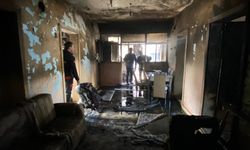Ağrı'da bir evde çıkan yangın hasara neden oldu