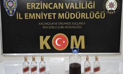 Erzincan'da sahte içki operasyonunda 1 şüpheli yakalandı