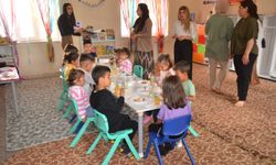 Yüksekova'da köy okulunda eğitim gören çocuklar için etkinlik düzenlendi