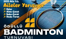 Yeşilyurt Belediyesi’nden Ödüllü Aileler Arası Badminton Turnuvası