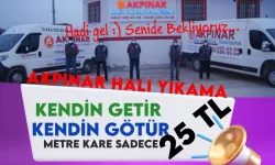 Akpınar Halı Yıkama’dan Anlamlı Kampanya: 25 TL’ye Halı Yıkama Fırsatı!