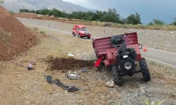 Malatya'da tarım aracı devrildi: 1 ölü