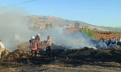 Malatya'da samanlık yangını: Tonlarca saman küle döndü