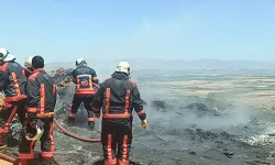 TOKİ şantiyesinde korkutan yangın
