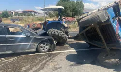 Malatya’da otomobil ile traktör çarpıştı: 2 yaralı