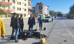 Malatya'da hafriyat kamyonu ile motosiklet çarpıştı