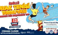 Battalgazi Belediyesi, ödüllü “Ayak Tenisi Turnuvası” düzenliyor