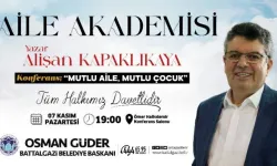 Yazar Kapaklıkaya, teknoloji ile aile arasındaki bağları Battalgazililerle paylaşacak.
