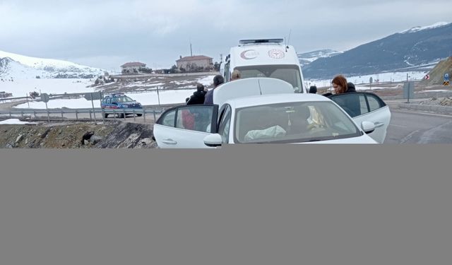 Erzincan'da bariyere çarpan otomobildeki 6 kişi yaralandı