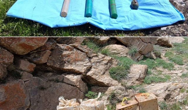 Bitlis'te 200 kilogram patlayıcı madde ve mühimmat ele geçirildi