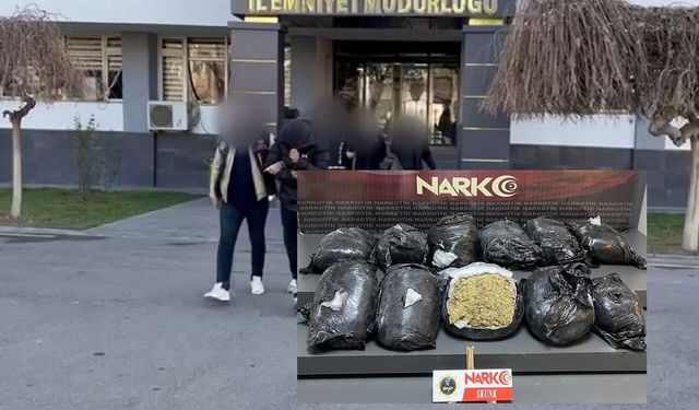 Araçta 11 kilo skunk ele geçirildi: 4 kişi tutuklandı