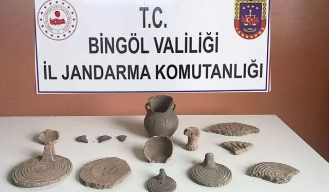 Bingöl'de tarihi eser operasyonu: 2 gözaltı