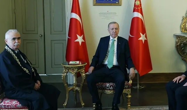 Cumhurbaşkanı Erdoğan, AYM Başkanı Özkaya'yı kabul etti