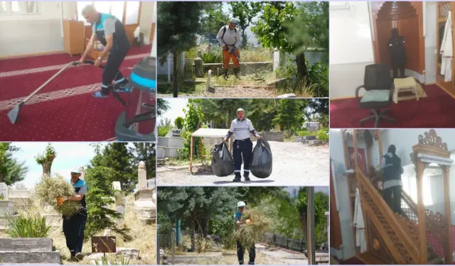Battalgazi’de Mezarlıklar Ve Camiler Bayrama Hazır
