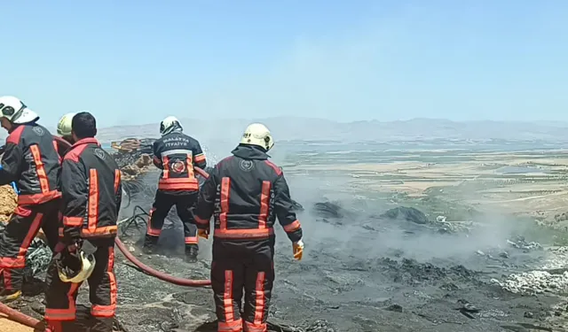 TOKİ şantiyesinde korkutan yangın