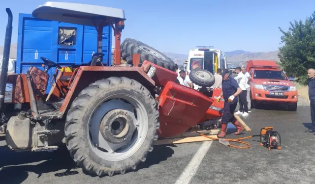 Malatya'da kamyon ile traktör çarpıştı: 1 ölü