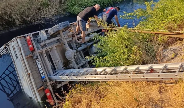 Malatya'da kamyonet sulama kanalına düştü: Bir ölü