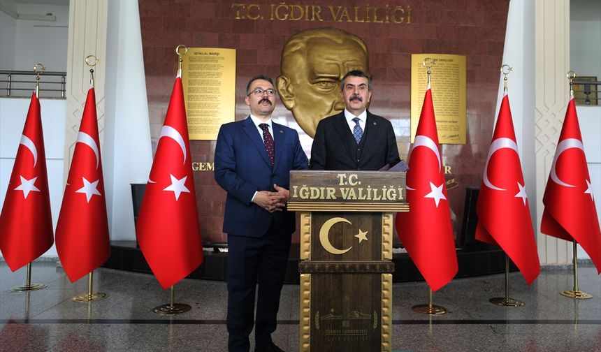 Milli Eğitim Bakanı Yusuf Tekin, Iğdır'da konuştu: