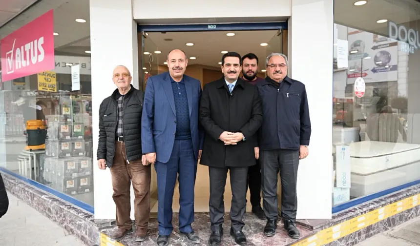 Başkan Taşkın’dan İnönü Caddesi Esnafına Ziyaret