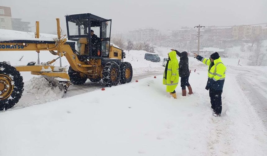 Adıyaman'da kar nedeniyle 148 köy yolu kapalı