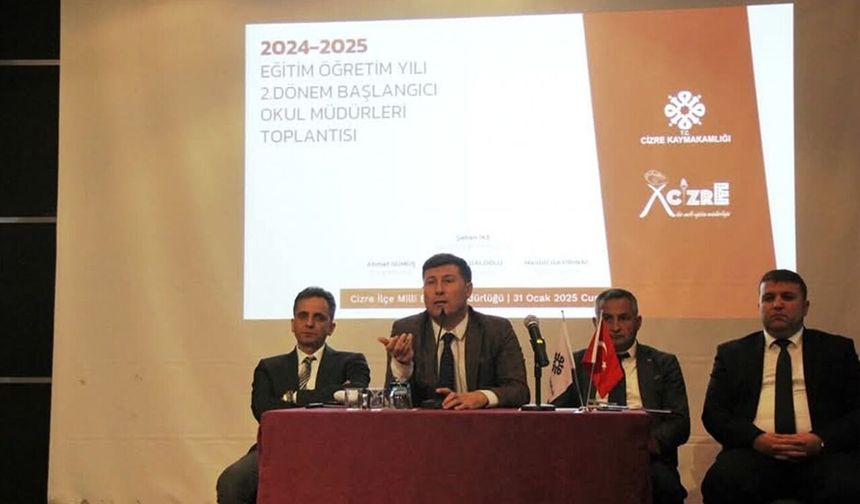 Cizre’de okul müdürleriyle istişare toplantısı yapıldı