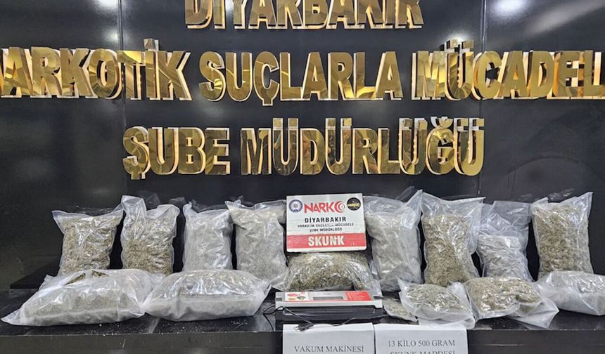 Diyarbakır'da 161 kilogram uyuşturucu madde ele geçirildi