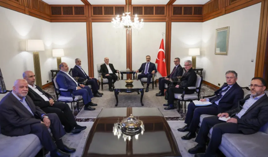 Dışişleri Bakanı Fidan, HAMAS heyeti ile görüştü