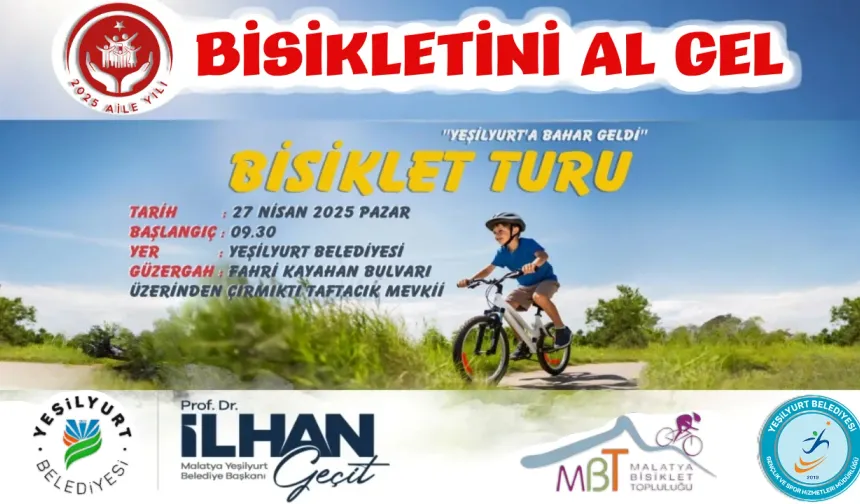 Yeşilyurt’ta Bahar Pedallarla Karşılanacak