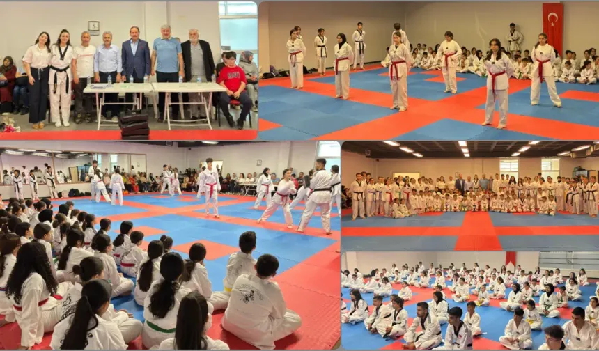 Malatya'da 91 Sporcu Tekvando Kuşak Sınavında Ter Döktü