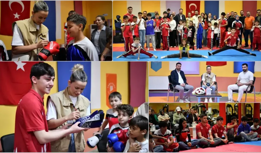 Olimpiyat İkincisi Akbaş, Genç Sporcularla Buluştu