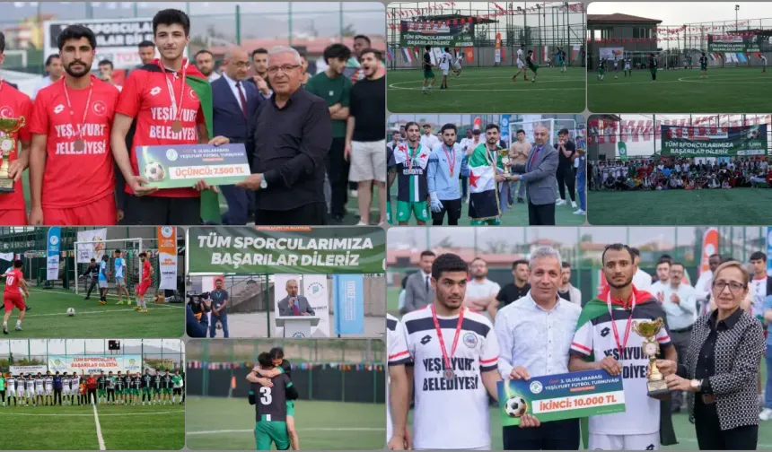 Uluslararası Yeşilyurt Futbol Turnuvası Şampiyonu Suriye
