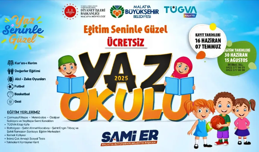 Büyükşehir Belediyesi Ücretsiz Yaz Okullarına Kayıtlar Başladı