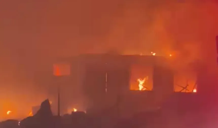 Malatya'da yangın: Ev, odunluk ve besi çiftliği zarar gördü