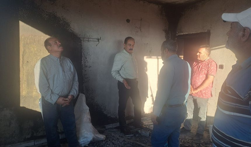 MESOB Başkanı Keskin yangınzede esnafı ziyaret etti