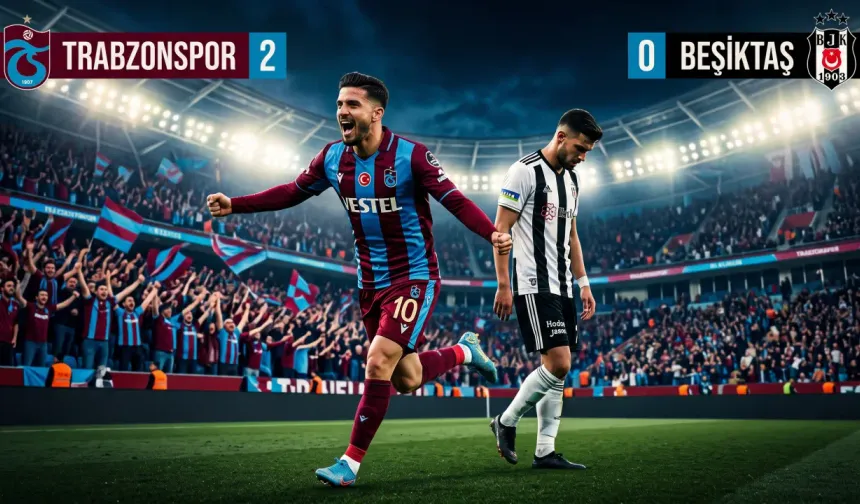 Trabzonspor derbide Beşiktaş'ı 2-0 mağlup etti